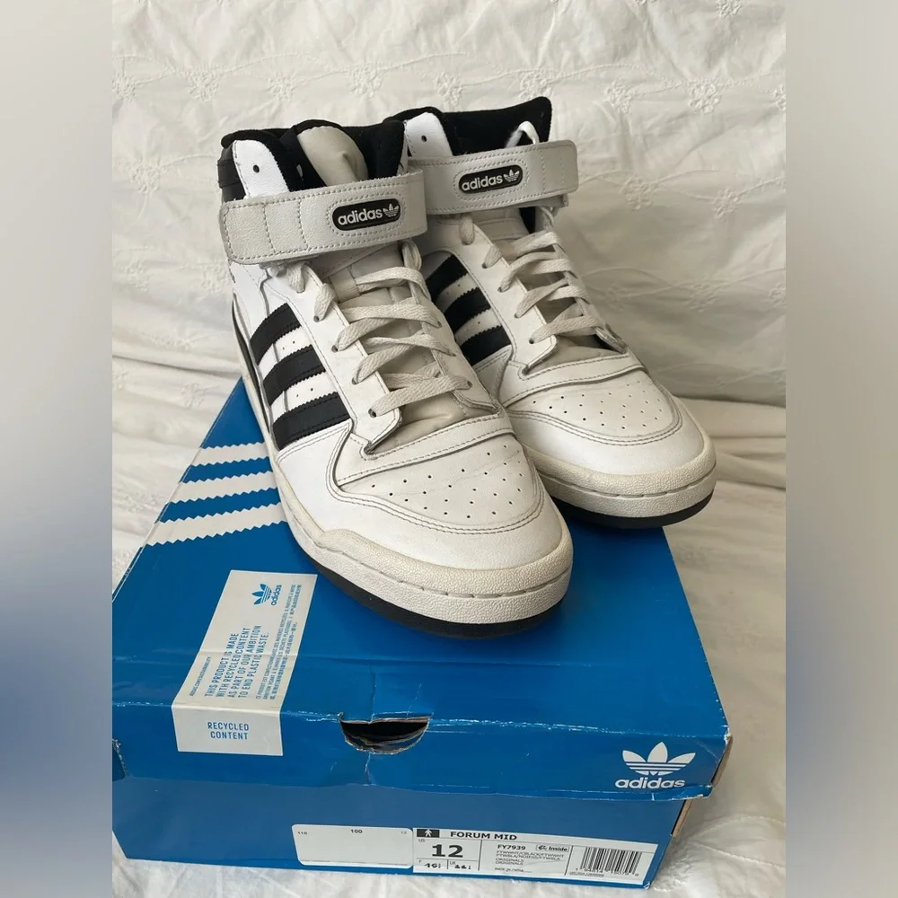 Mens Adidas Forum Mid sneakers - Picture 3 of 10